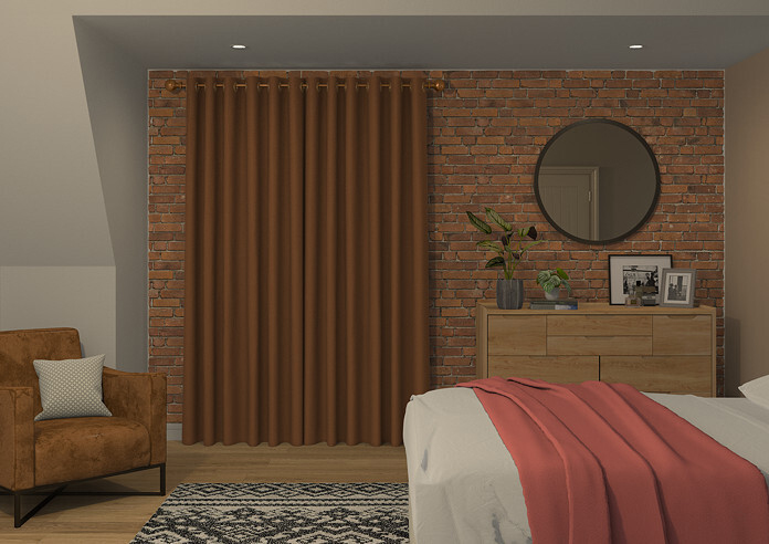 Faux Suede, Latte - Made to Measure Curtains - Image 7